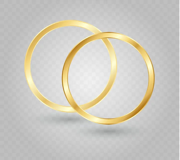 Abstrakcyjny złoty pierścień. Koła świetlne wektorowe i efekt świetlny iskry — Wektor stockowy
