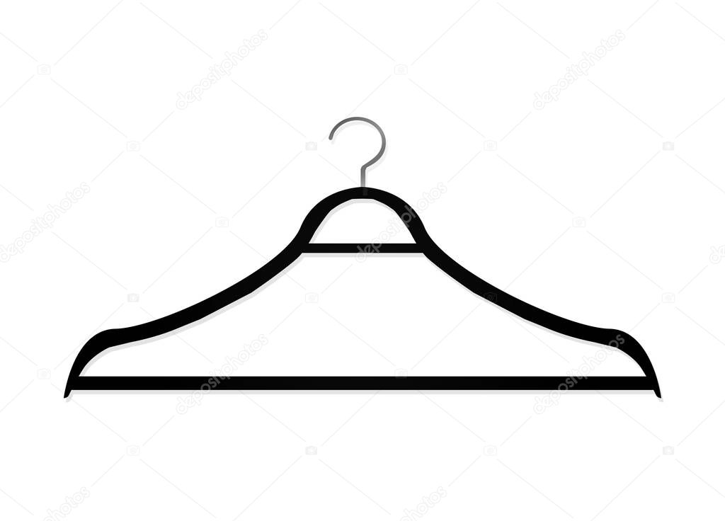 Realistic wooden hangers. For coats, sweaters, dresses, skirts, pants. Design template,layout for graphics, advertising