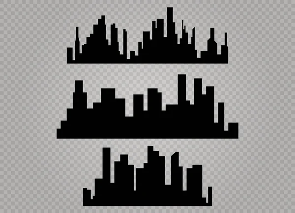 Cidade skyline ilustração vetorial. Paisagem urbana. Paisagem urbana diurna em estilo plano — Vetor de Stock