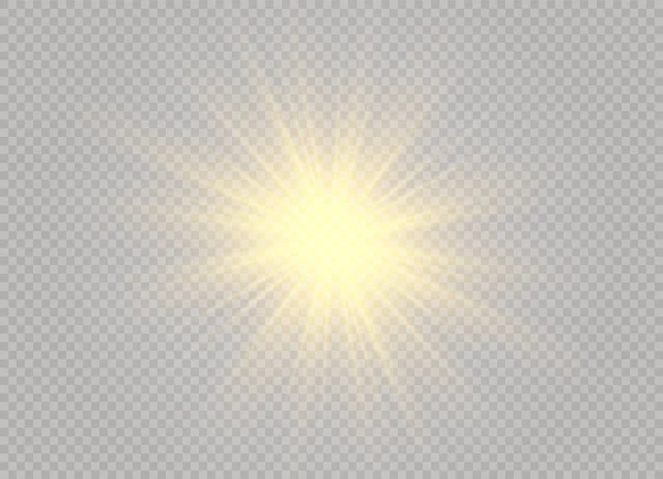 Effet Lumineux Étoile Éclatée Étincelles Illustration Vectorielle — Image vectorielle