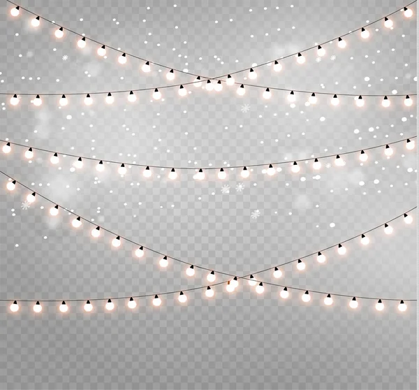 Christmas lights lamp — Stockvector