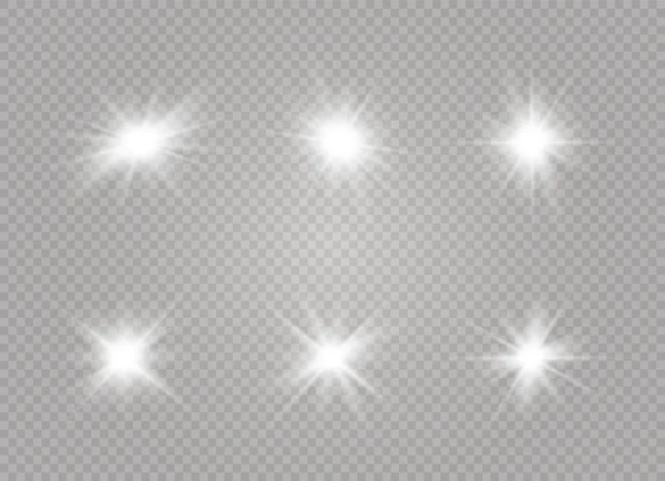 Beyaz parlayan ışık — Stok Vektör