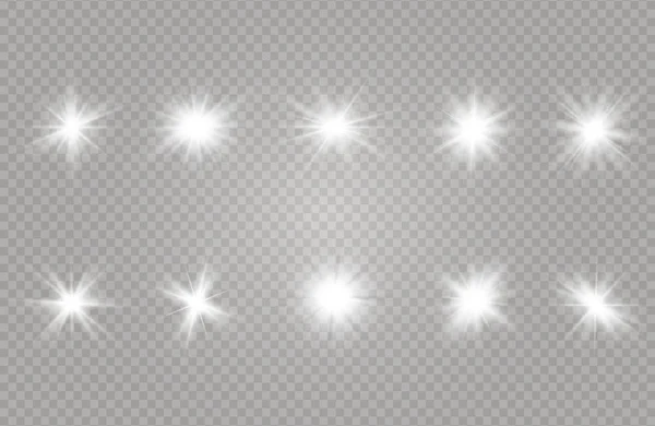 White glowing light — Stock Vector