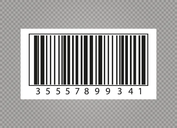 Realistic bar code — Stock Vector