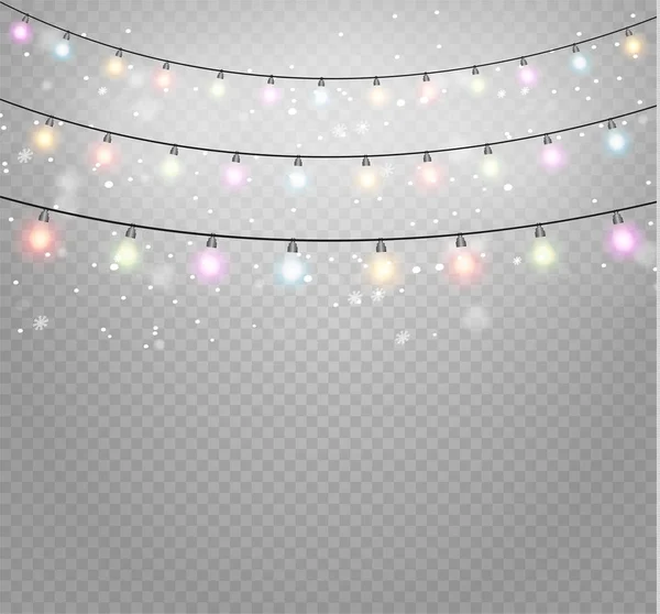 Christmas lights lamp — Stockvector