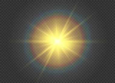 Beyaz parlayan ışık