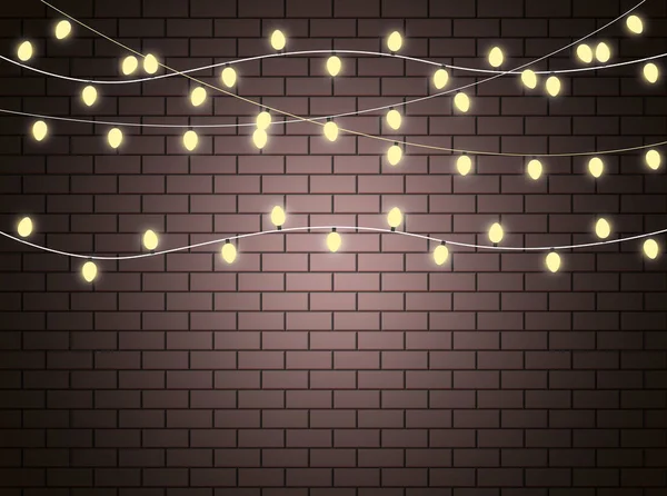 Christmas lights lamp — Stockvector