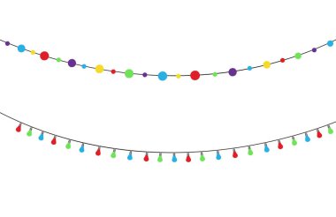 Noel ışıkları izole