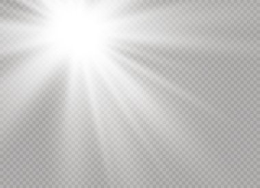 Beyaz parlayan ışık