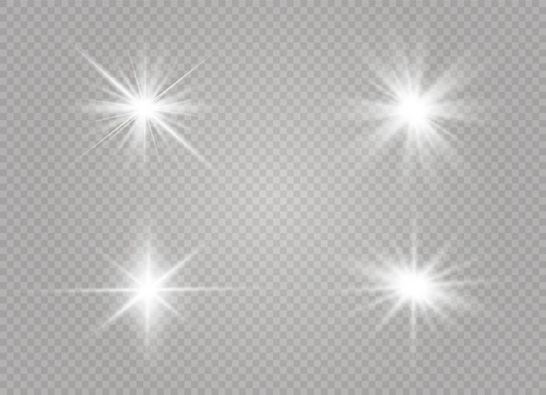 White glowing light — Stock Vector