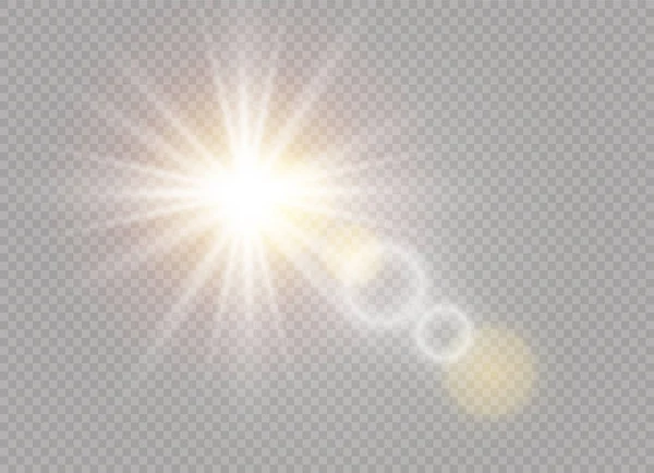 Witte zonlicht licht — Stockvector