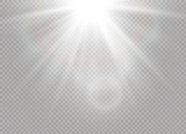 Luz solar blanca — Vector de stock