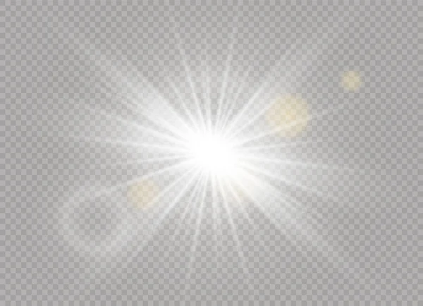 白色阳光灯 — 图库矢量图片