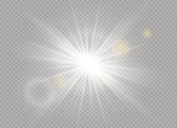 Luz solar blanca — Vector de stock