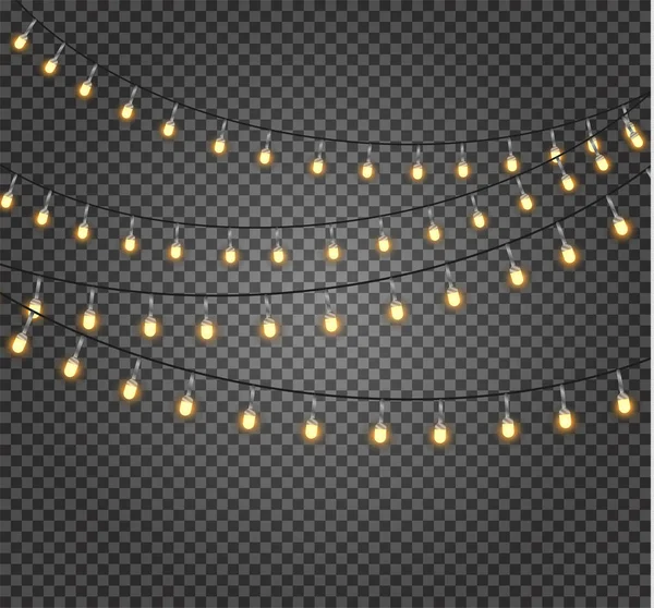 Lámpara luces de Navidad — Vector de stock