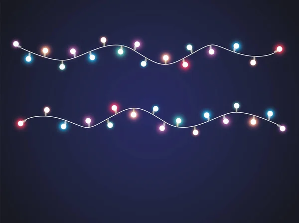 Lampada luci di Natale — Vettoriale Stock