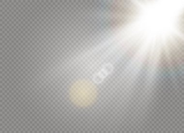 Beyaz güneş ışık