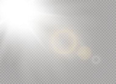 Beyaz güneş ışık