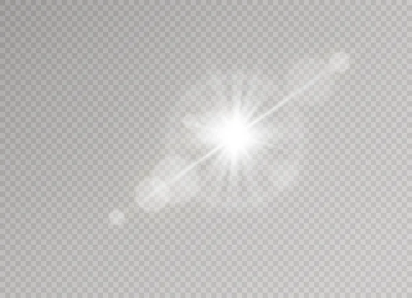 Lumière Soleil Design Spécial Translucide Effet Lumière Flou Vectoriel Lumière — Image vectorielle