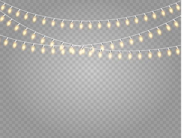 Christmas lights lamp — Stock Vector