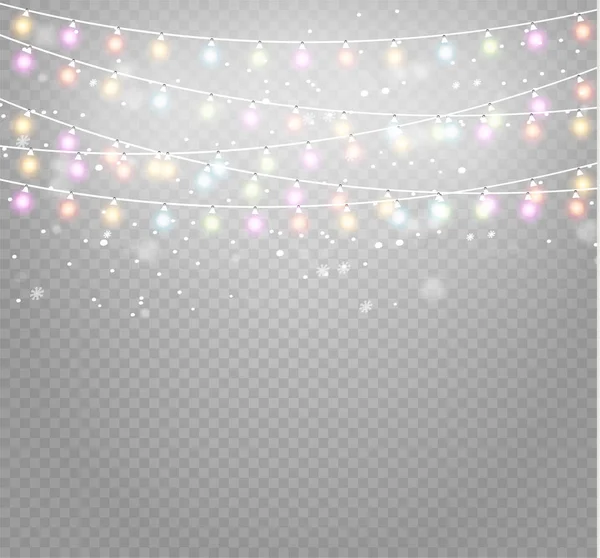 Christmas lights lamp — Stockvector