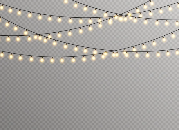 Lampe lumières de Noël — Image vectorielle