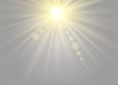 Beyaz güneş ışık