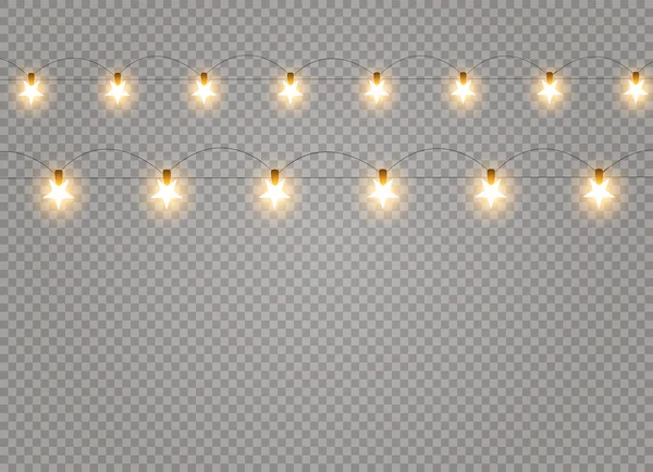 Luzes de Natal lâmpada —  Vetores de Stock