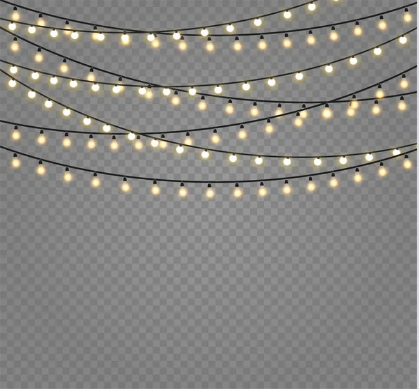 Lámpara luces de Navidad — Vector de stock