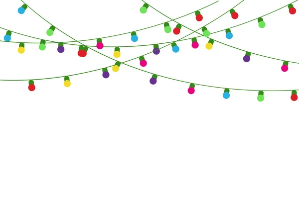 Christmas lights lamp — Stockvector