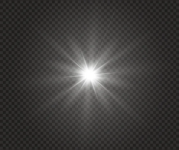 Lumière blanche brillante — Image vectorielle