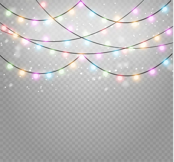 Jul ljus lampa — Stock vektor