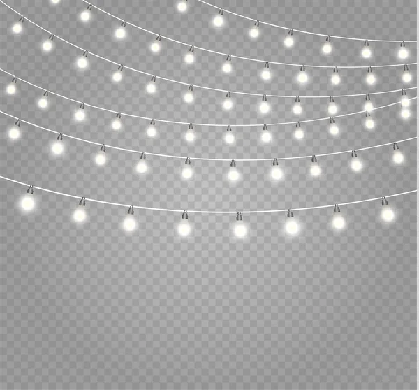 Noel ışıkları lamba — Stok Vektör