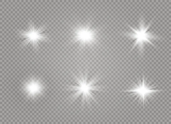 Luce bianca incandescente — Vettoriale Stock