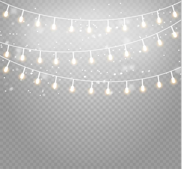 Χριστούγεννα φώτα λαμπτήρας — Διανυσματικό Αρχείο