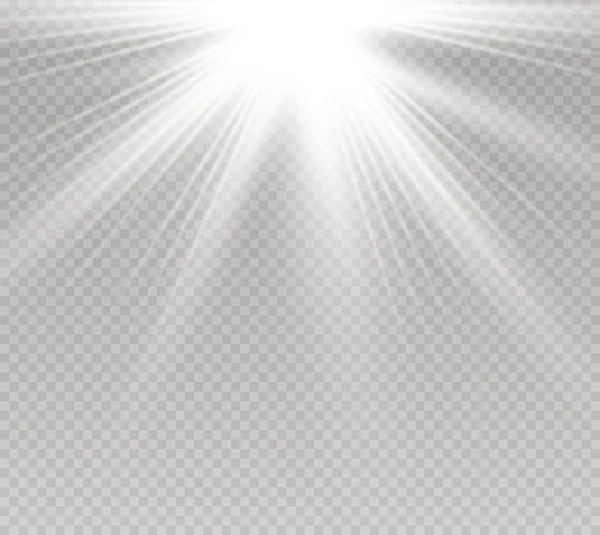 Luz blanca brillante — Vector de stock