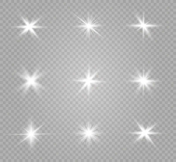 Lumière blanche brillante — Image vectorielle