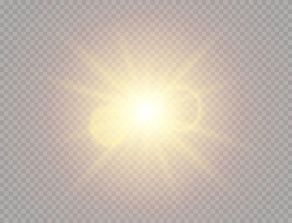 Lumière du soleil blanc — Image vectorielle