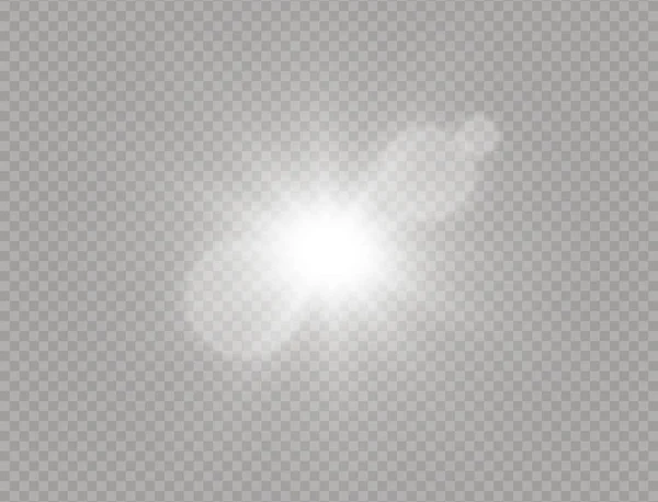 Luce solare bianca — Vettoriale Stock