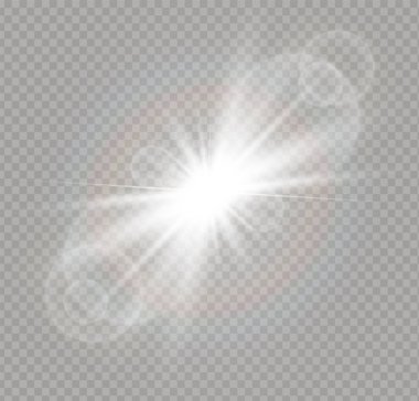 Beyaz güneş ışık