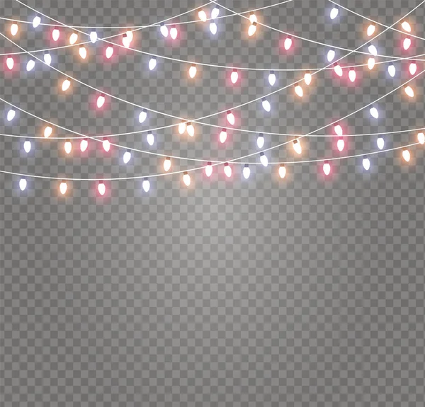 Noel ışıkları lamba — Stok Vektör