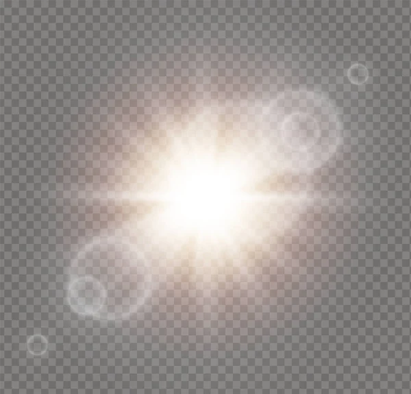 Luz solar blanca — Vector de stock