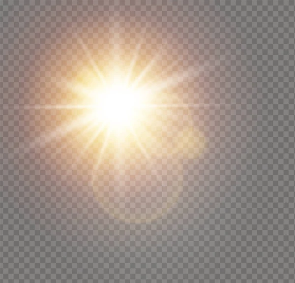 Lumière du soleil blanc — Image vectorielle