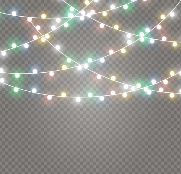 Lámpara luces de Navidad — Vector de stock