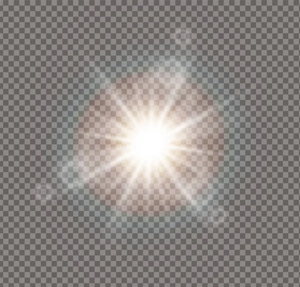 Luz solar blanca — Vector de stock