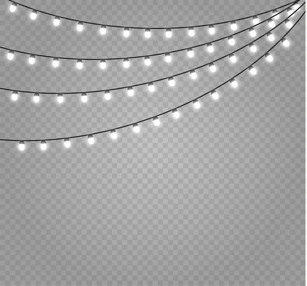 Vánoční světla lampa — Stockový vektor