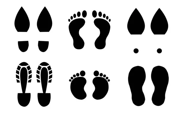 Semelle chaussure humaine — Image vectorielle