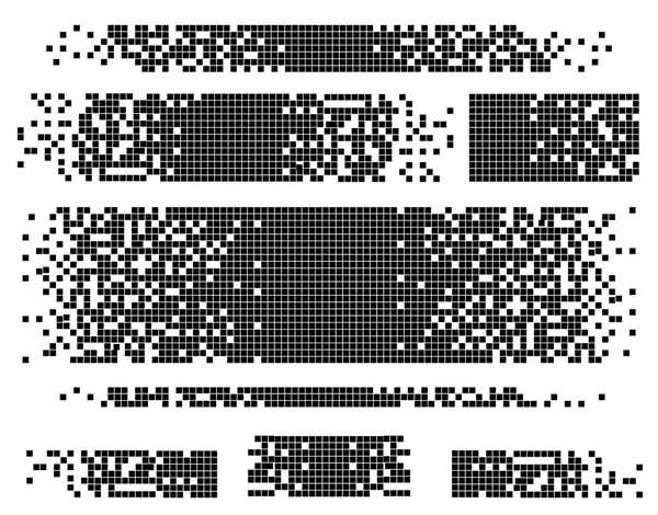 Quadrato riempito dissolto — Vettoriale Stock