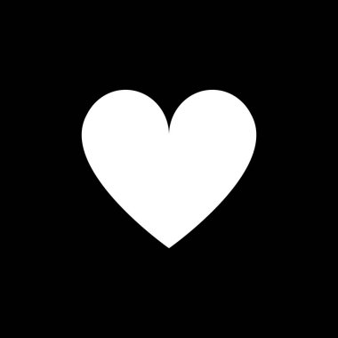 Beyaz bir arka planda kalp