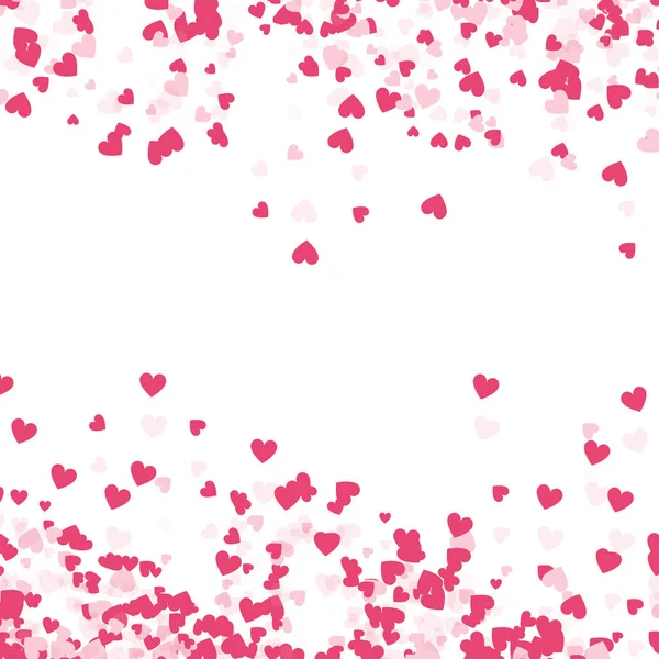 Confettis cardiaques tombant — Image vectorielle